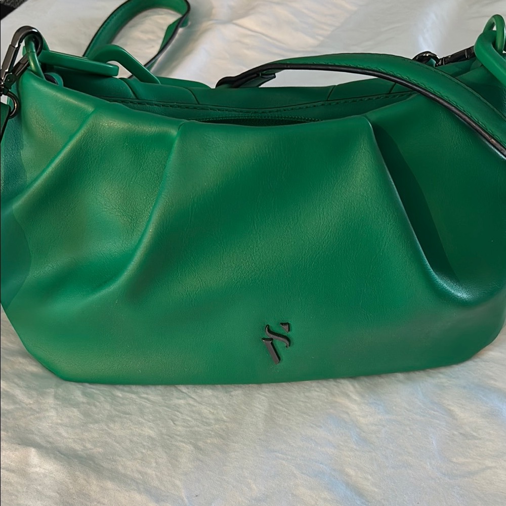 Simply Vera Vera Wang Green Shoulder Bag with Slouchy Silhouette